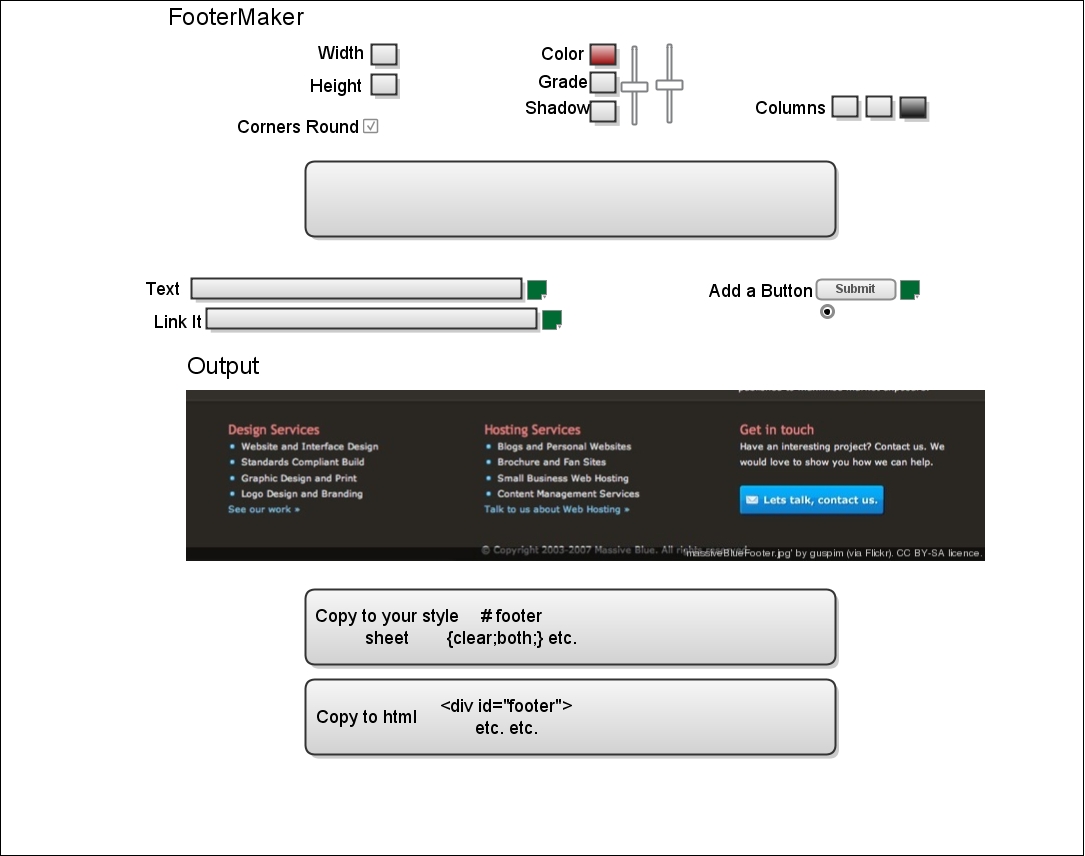 footerMaker Footer Maker example